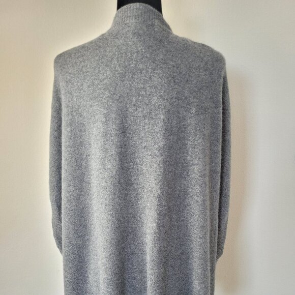 Halogen women’s dark gray one size open front oversized sweater shrug cardigan - Picture 10 of 12